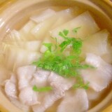 土鍋で簡単♪白菜と豚バラ肉の和風スープ